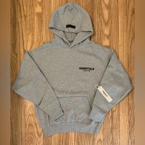 Essentials Heather Gray Hoodie Sweater